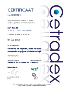 Mori’s Media, Certificaat VCA1 2017-6.0, 18121402-2